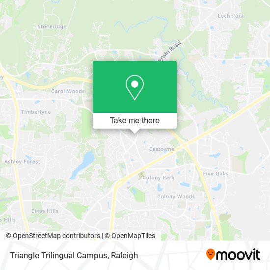 Mapa de Triangle Trilingual Campus