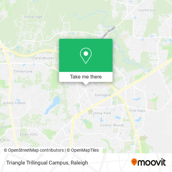 Triangle Trilingual Campus map