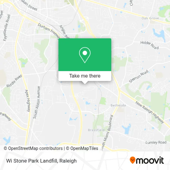 Wi Stone Park Landfill map