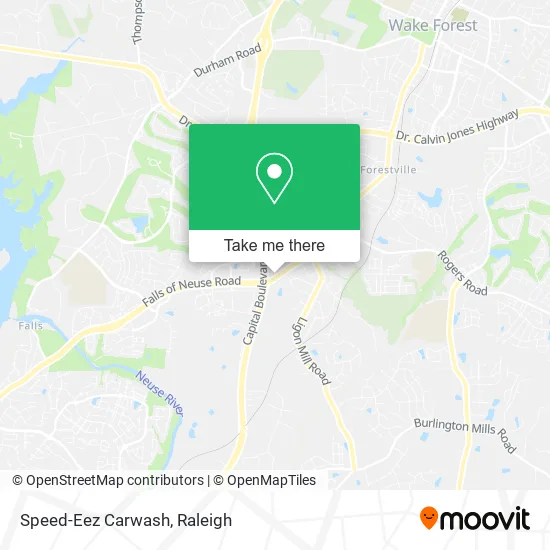 Speed-Eez Carwash map