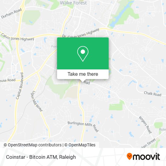 Mapa de Coinstar - Bitcoin ATM