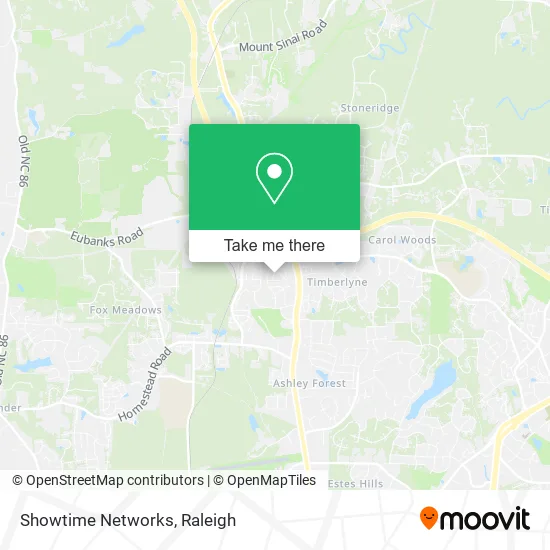 Showtime Networks map
