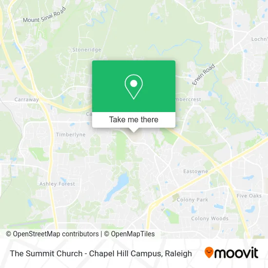 The Summit Church - Chapel Hill Campus map