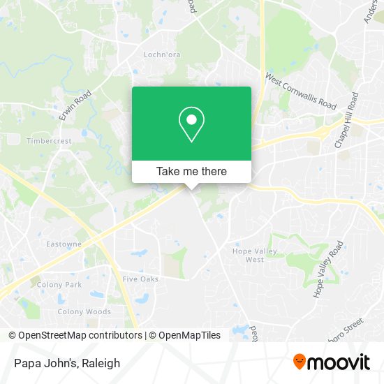 Mapa de Papa John's