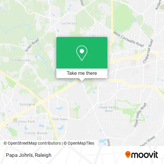 Mapa de Papa John's