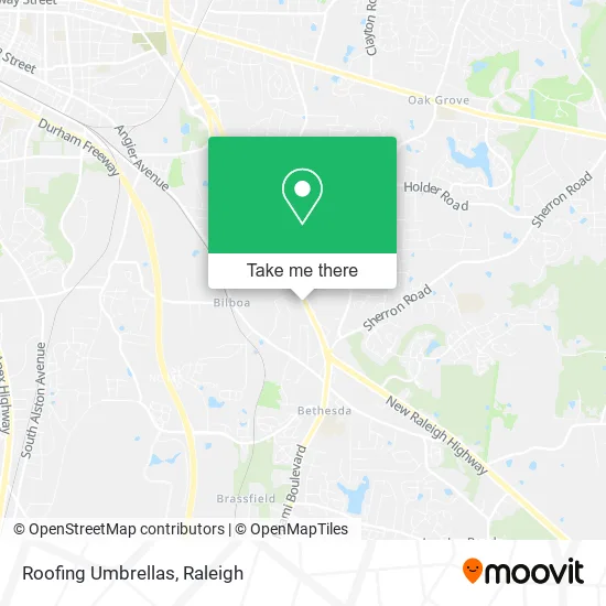 Roofing Umbrellas map