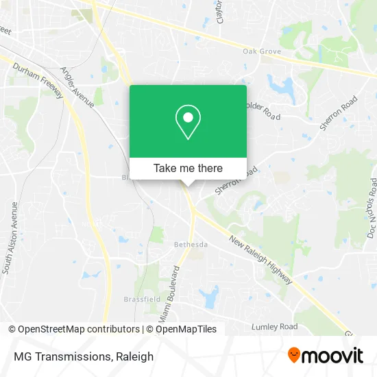 MG Transmissions map