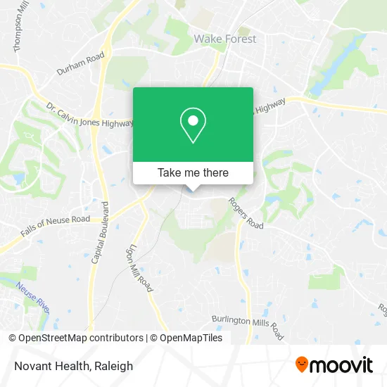 Novant Health map