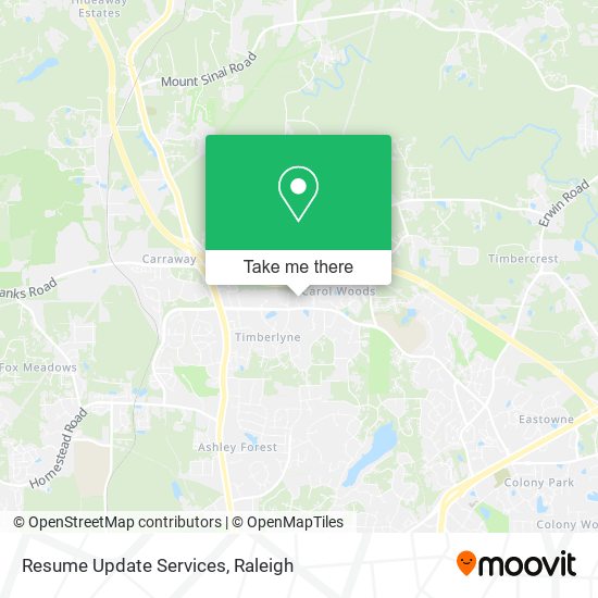 Resume Update Services map