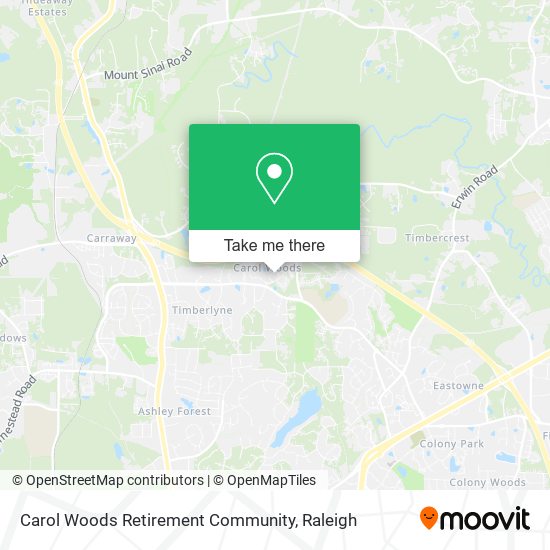 Mapa de Carol Woods Retirement Community