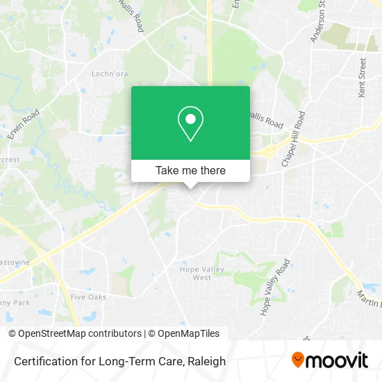 Mapa de Certification for Long-Term Care