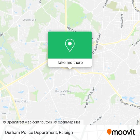 Durham Police Department map