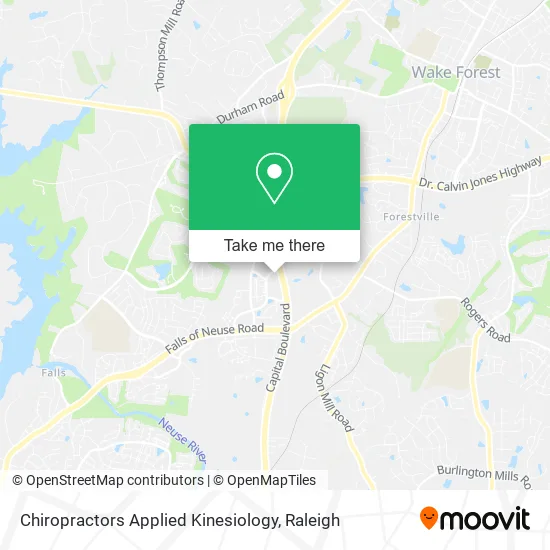 Chiropractors Applied Kinesiology map