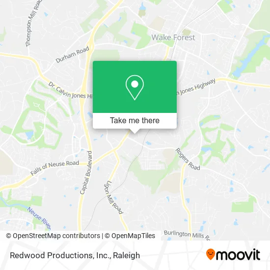 Redwood Productions, Inc. map