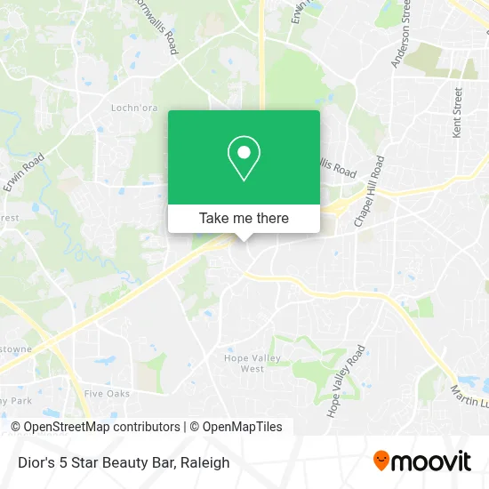 Dior's 5 Star Beauty Bar map