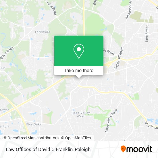Law Offices of David C Franklin map