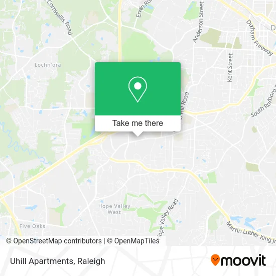 Uhill Apartments map