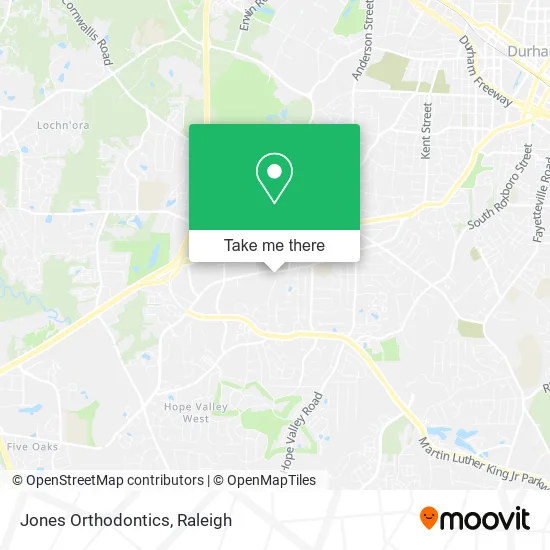 Jones Orthodontics map
