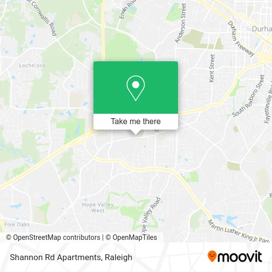 Shannon Rd Apartments map