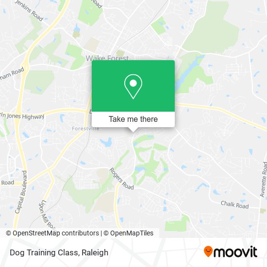 Dog Training Class map