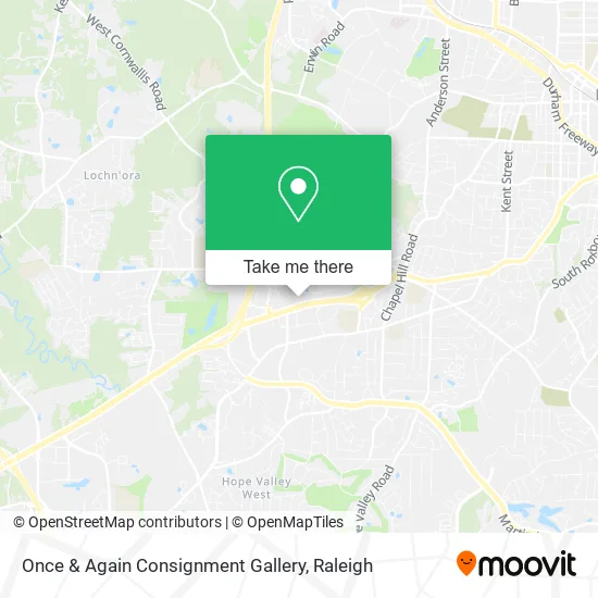 Once & Again Consignment Gallery map