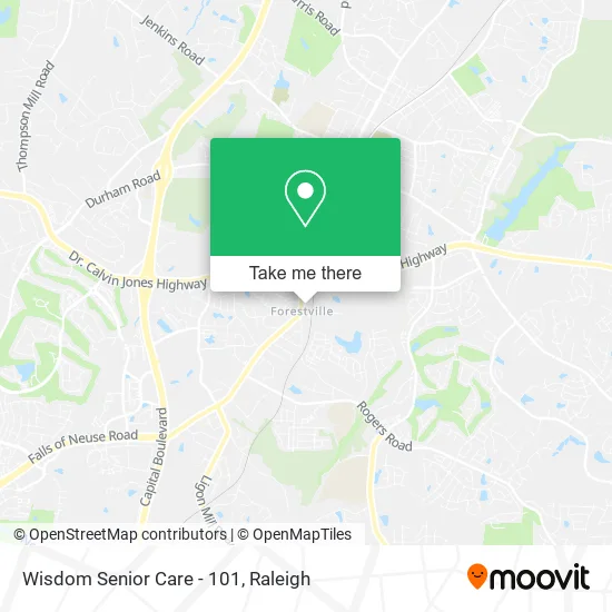 Wisdom Senior Care - 101 map