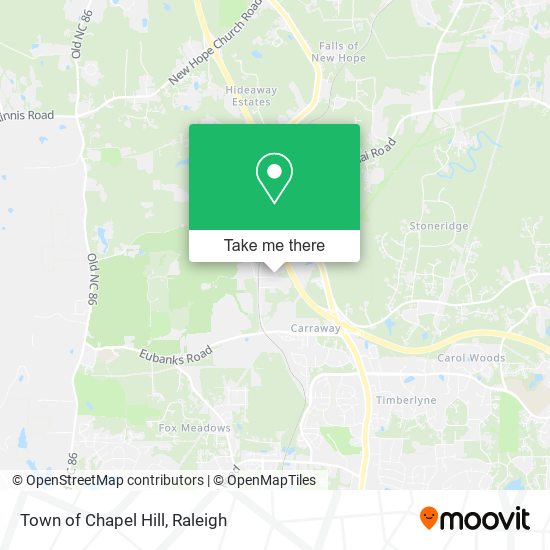 Town of Chapel Hill map
