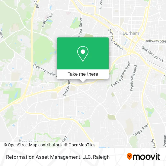 Reformation Asset Management, LLC map