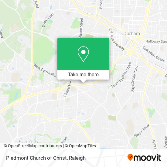 Piedmont Church of Christ map