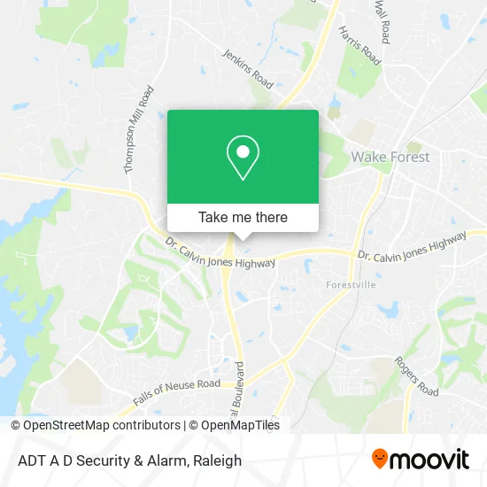 ADT A D Security & Alarm map