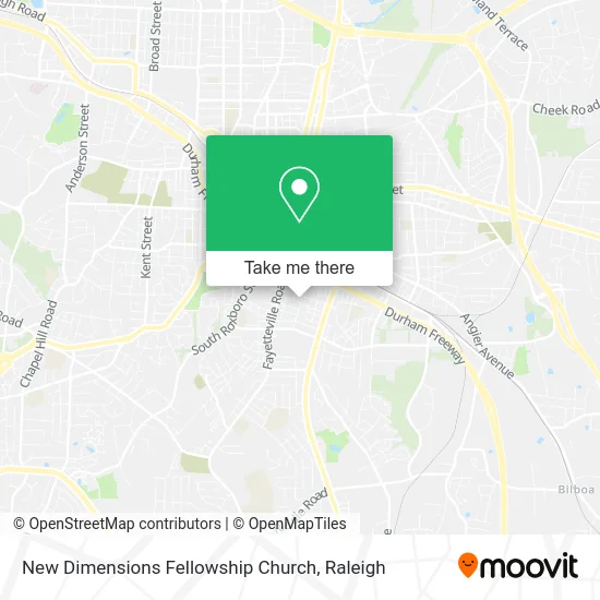 New Dimensions Fellowship Church map