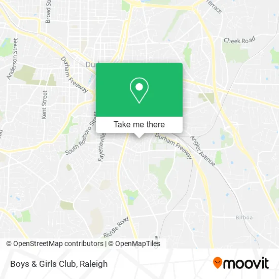 Boys & Girls Club map