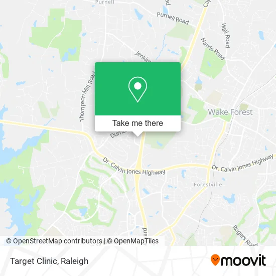 Target Clinic map