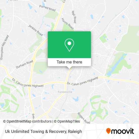 Mapa de Uk Unlimited Towing & Recovery