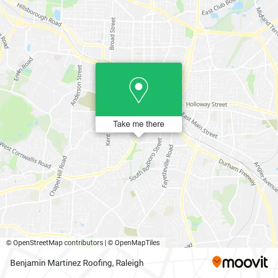 Benjamin Martinez Roofing map