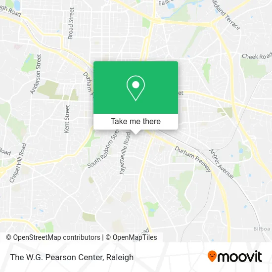 The W.G. Pearson Center map