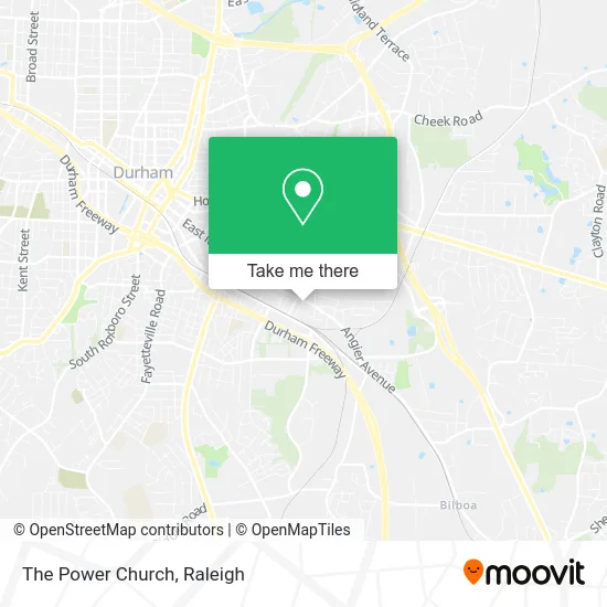 The Power Church map