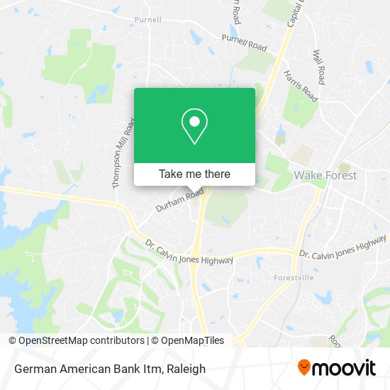 German American Bank Itm map