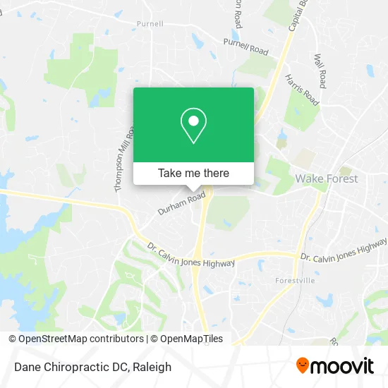 Dane Chiropractic DC map