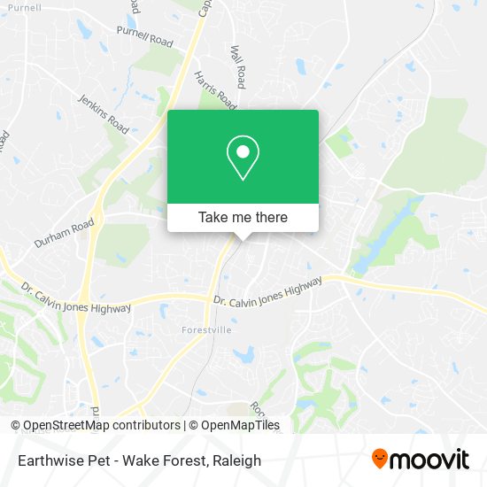 Mapa de Earthwise Pet - Wake Forest