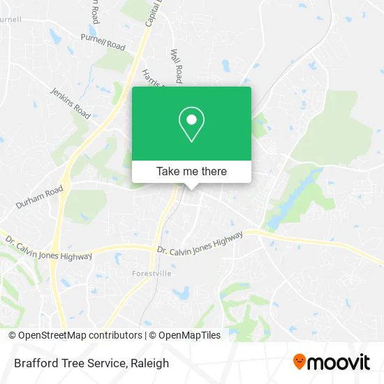 Brafford Tree Service map