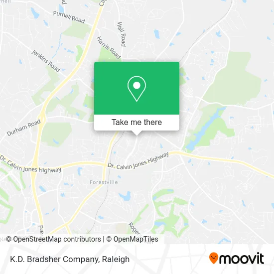 K.D. Bradsher Company map