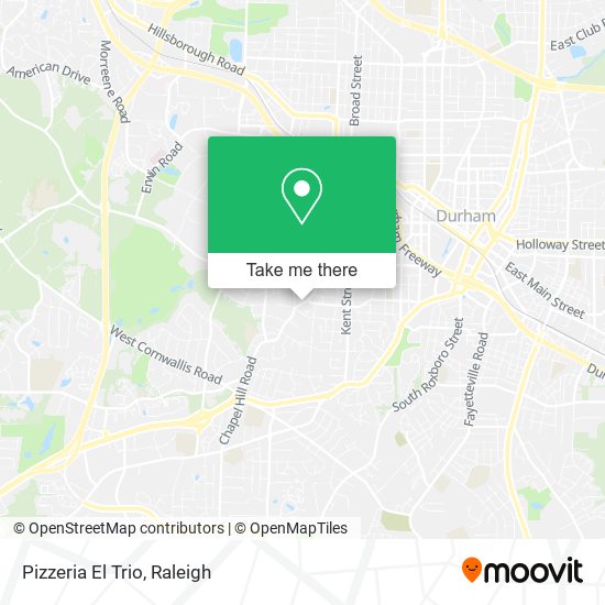 Mapa de Pizzeria El Trio