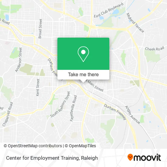 Center for Employment Training map