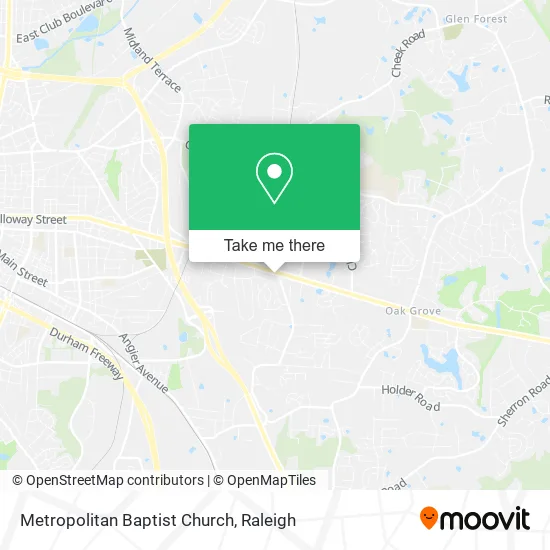 Metropolitan Baptist Church map