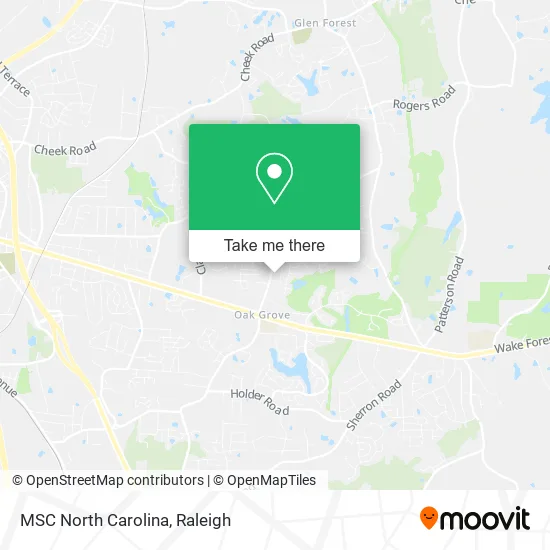 MSC North Carolina map