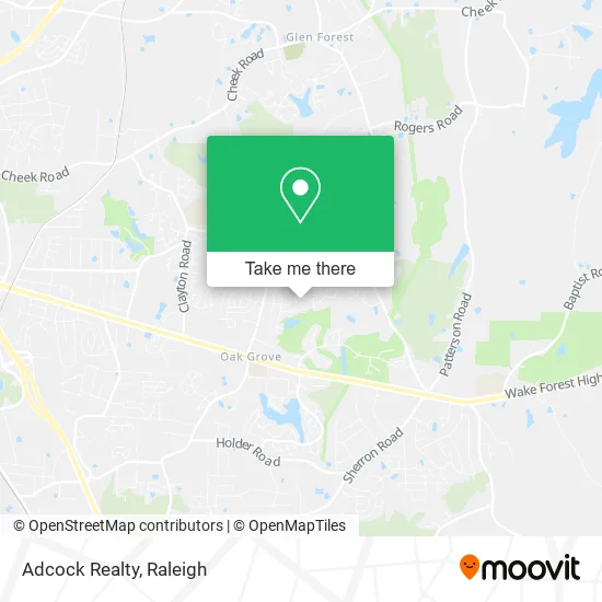 Adcock Realty map