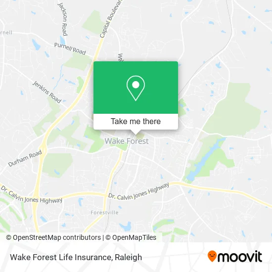 Wake Forest Life Insurance map