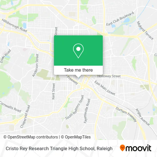 Cristo Rey Research Triangle High School map