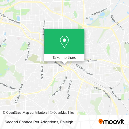 Second Chance Pet Adoptions map